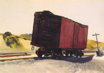 Edward Hopper Painting - Vagón de carga en Truro Edward Hopper